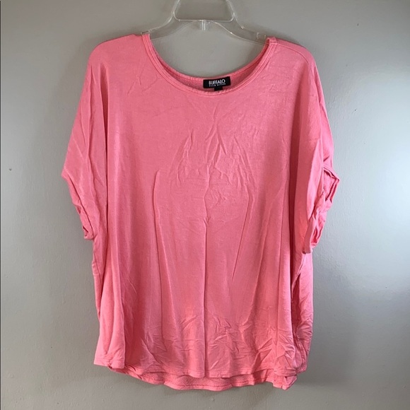 BUFFALOPink Relaxed Dolman Sleeve Tunic - Picture 1 of 12